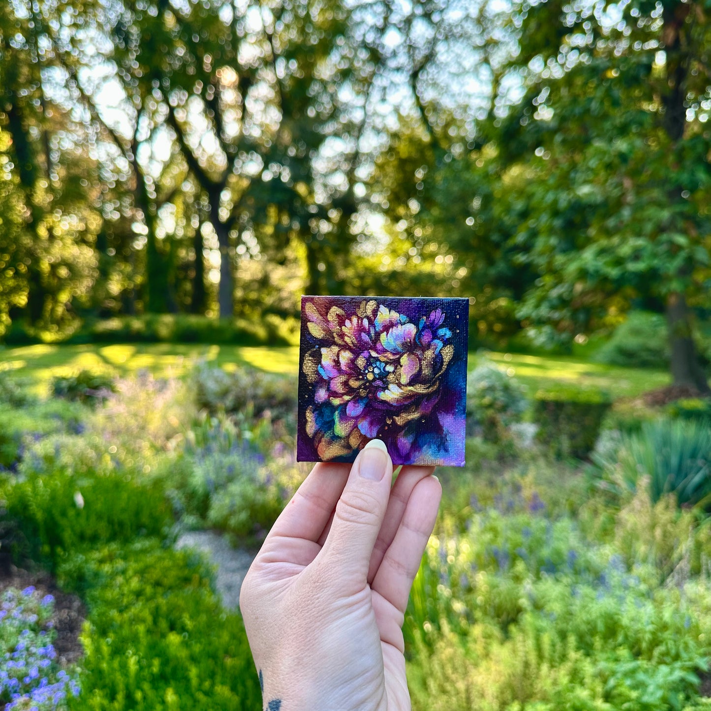 A Peony: Mini Painting