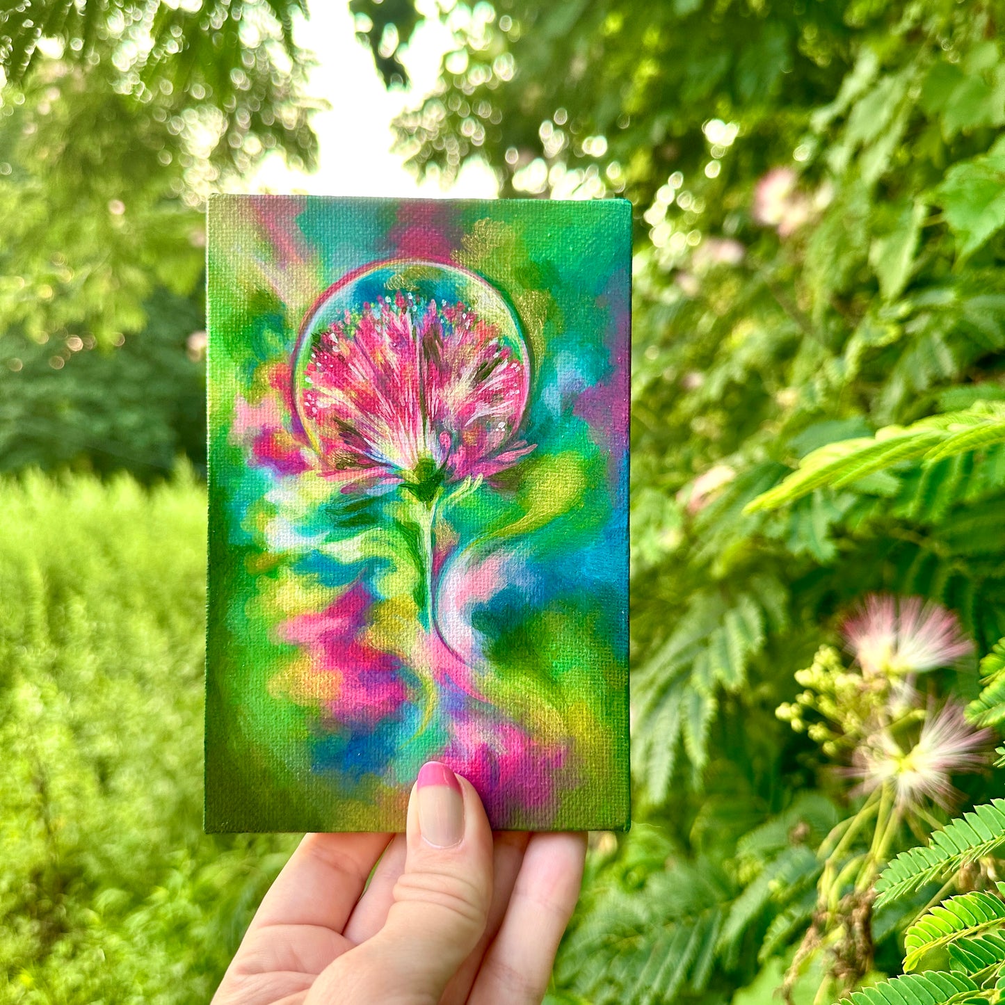 Joy (Albizia julibrissin): Mini Painting
