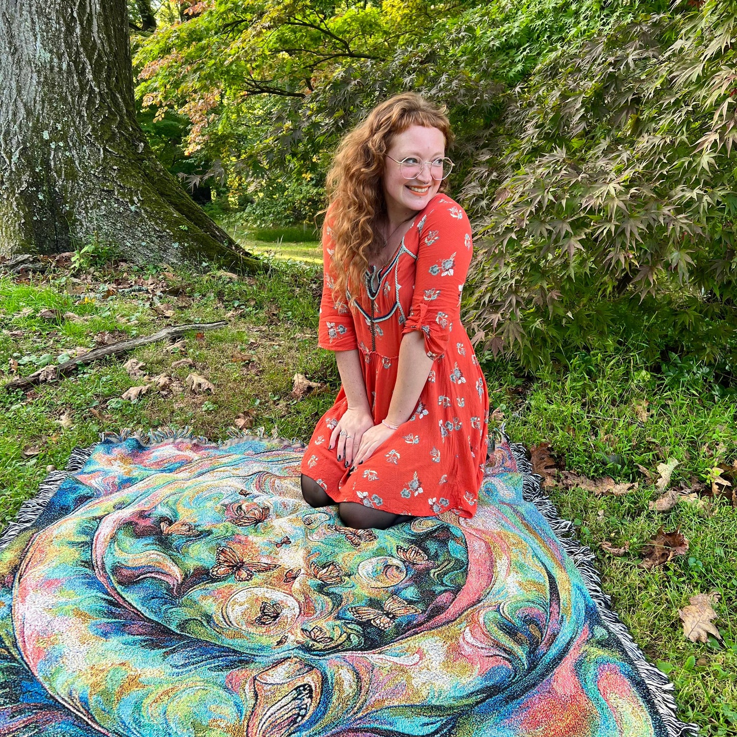 A Kaleidoscope of Wings: Art Blanket