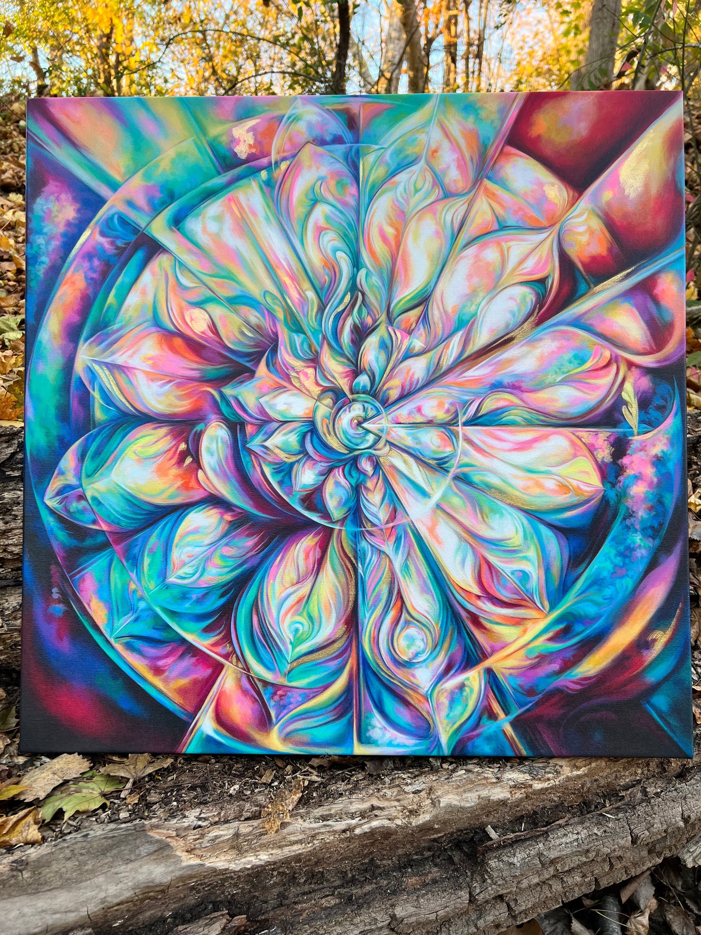 Lux Nova II: Hand Embellished Canvas Print