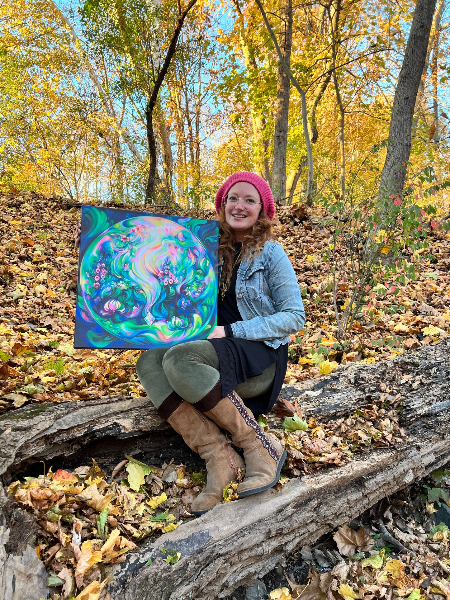 The Secret Garden: Hand Embellished Canvas Print